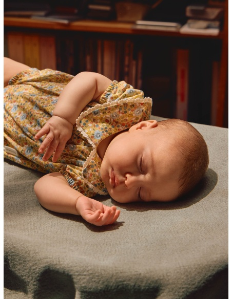 Bombacho flores con detalle en encaje ganchillo LARANJINHA