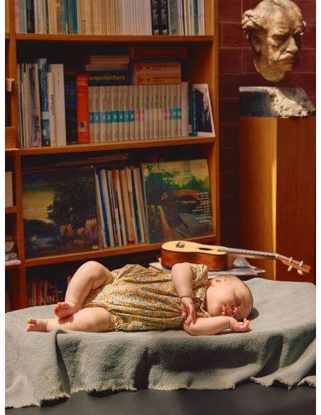 Bombacho flores con detalle en encaje ganchillo LARANJINHA