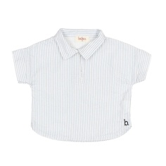 CAMISA DE MANGA CORTA A RAYAS SEERSUCKER BÚHO