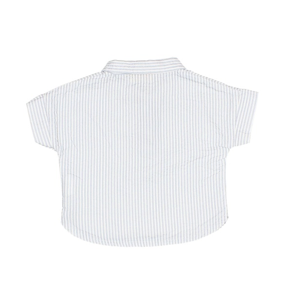 CAMISA DE MANGA CORTA A RAYAS SEERSUCKER BÚHO