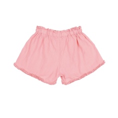 PANTALÓN CORTO DE ALGODÓN CON VOLANTES ROSA BÚHO 2