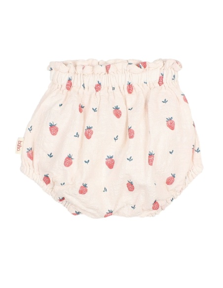 CULOTTE CUBREPAÑAL DE ALGODÓN ORGÁNICO STRABERRY BÚHO