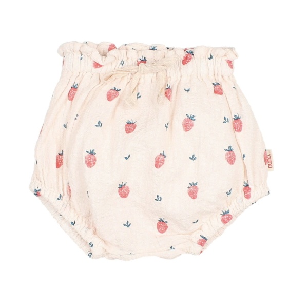 CULOTTE CUBREPAÑAL DE ALGODÓN ORGÁNICO STRABERRY BÚHO