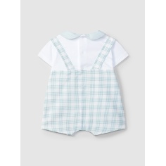 Trajecito dos en uno cuadros seersucker 2