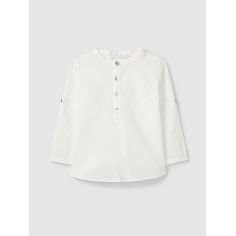 Camisa lino cuello mao