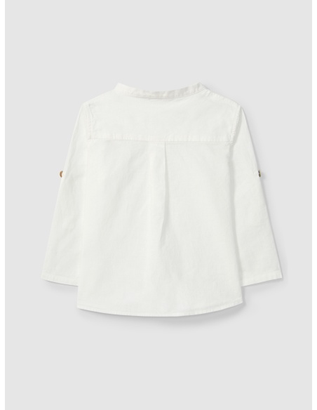 Camisa lino cuello mao