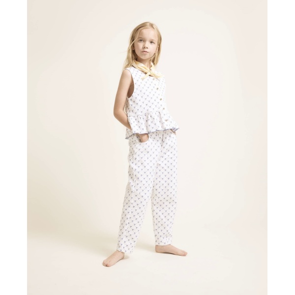 PANTALÓN DE ALGODÓN ESTAMPADO BALI BÚHO