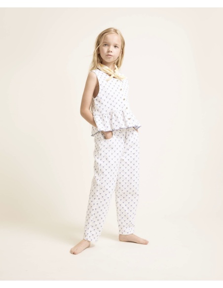 PANTALÓN DE ALGODÓN ESTAMPADO BALI BÚHO