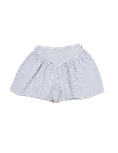 PANTALÓN CORTO CELESTE BÚHO
