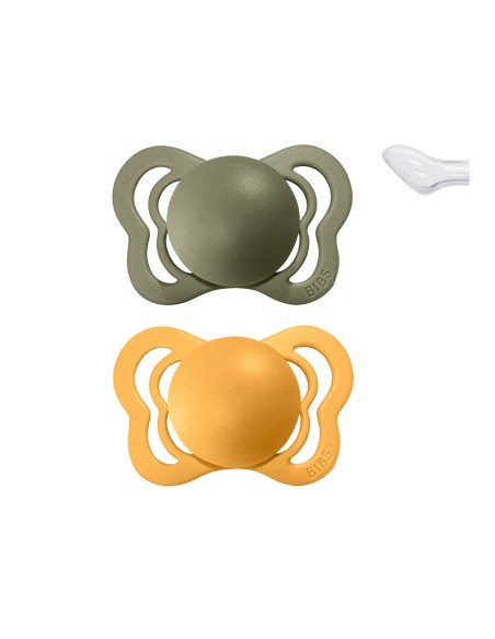 CHUPETES VERDE Y AMARILLO TALLA 2