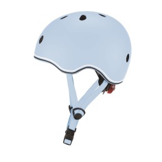 CASCO GO UP LUCES AZUL PASTEL